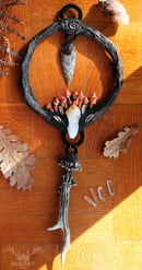 Image 1 of Orange Mushroom Wreath Wall Decoration