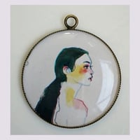 Image 4 of Médaillon résine :  Artist faces
