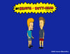 Beavis and Butt-Head - Three Fourths Pose Enamel Pin Set