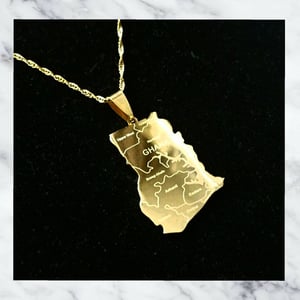 Image of GHANA MAP NECKLACE 