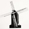 High Salvington Windmill, reduction linocut