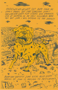 Image of Junkyard Dog Risograph print
