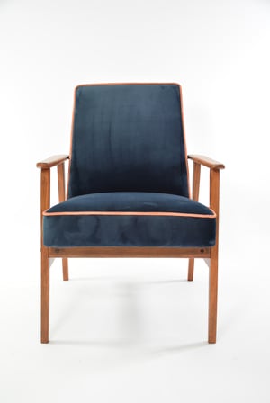 Image of Fauteuil FOX bleu nuit