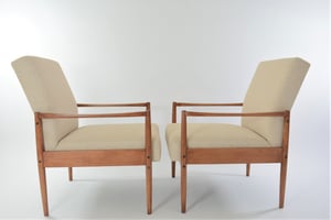 Image of Fauteuils M beige chiné