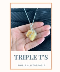 Orange Calcite Wire Wrapped Necklace