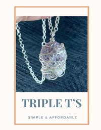 Raw Lepidolite Wire Wrapped Crystal Necklace