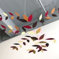 Image 1 of Red Oak | Stylized Leaf Mobile