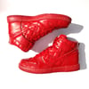 Nike Dunk High Supreme Quilted Patent Olympic Pack - Red