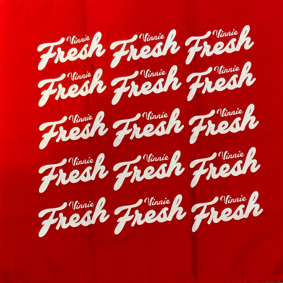 Image of Vinnie Fresh Bandana - Red & White