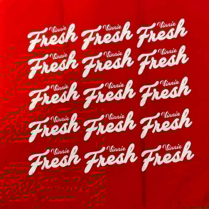 Image of Vinnie Fresh Bandana - Red & White