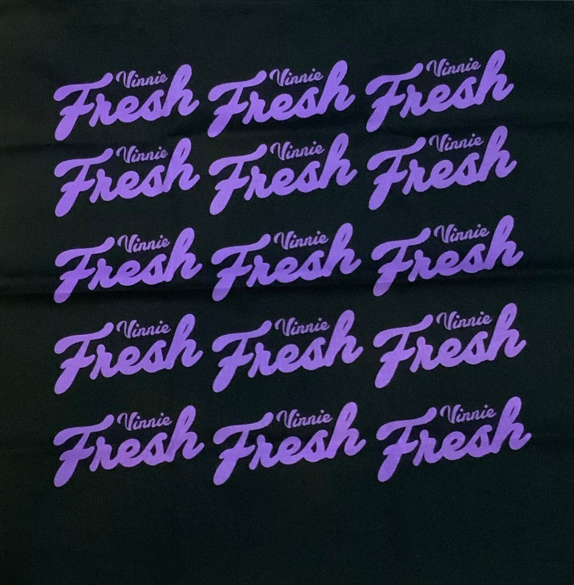 Image of Vinnie Fresh Bandana - Purple & Black