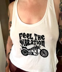 Image 2 of Feel the Vibration Flowy Crop Top Tank