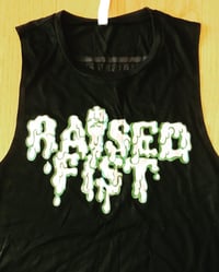 Green/White Tri Blend Ladies Slime Tank 