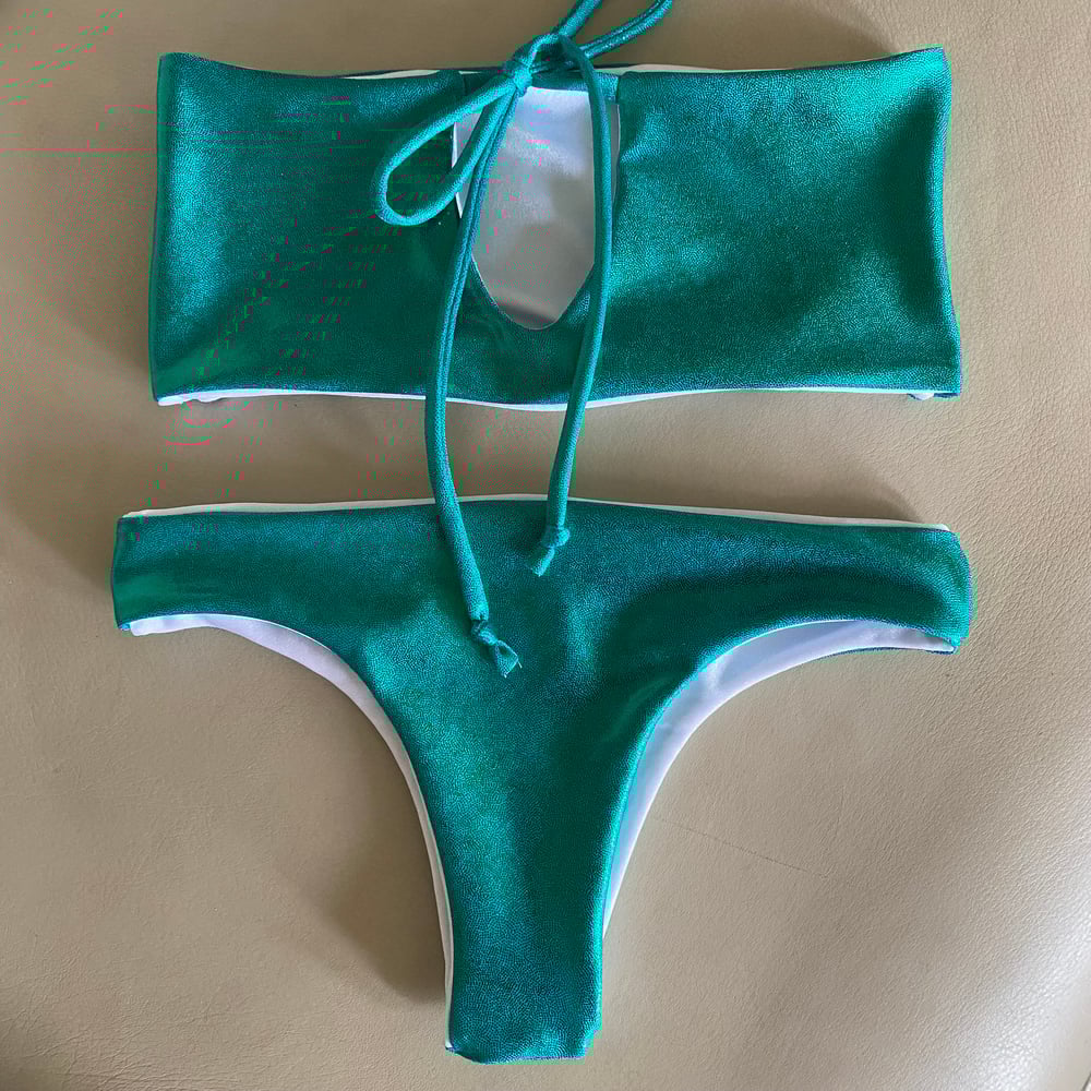 Image of SAMPLE SET : TEAL MYSTIQUE X WHITE