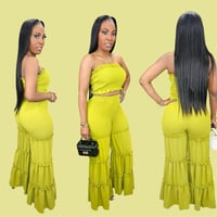 Shocked Tube Top Pants Set