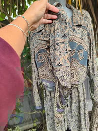 Image 2 of M/l Sari PJ lounge set with Bag tassel grey