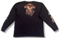 Image 2 of “SMOKE” BLEACH PAINTED LONG SLEEVE T-SHIRT XL