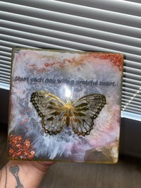 Image 4 of butterfly wall art with affirmation 