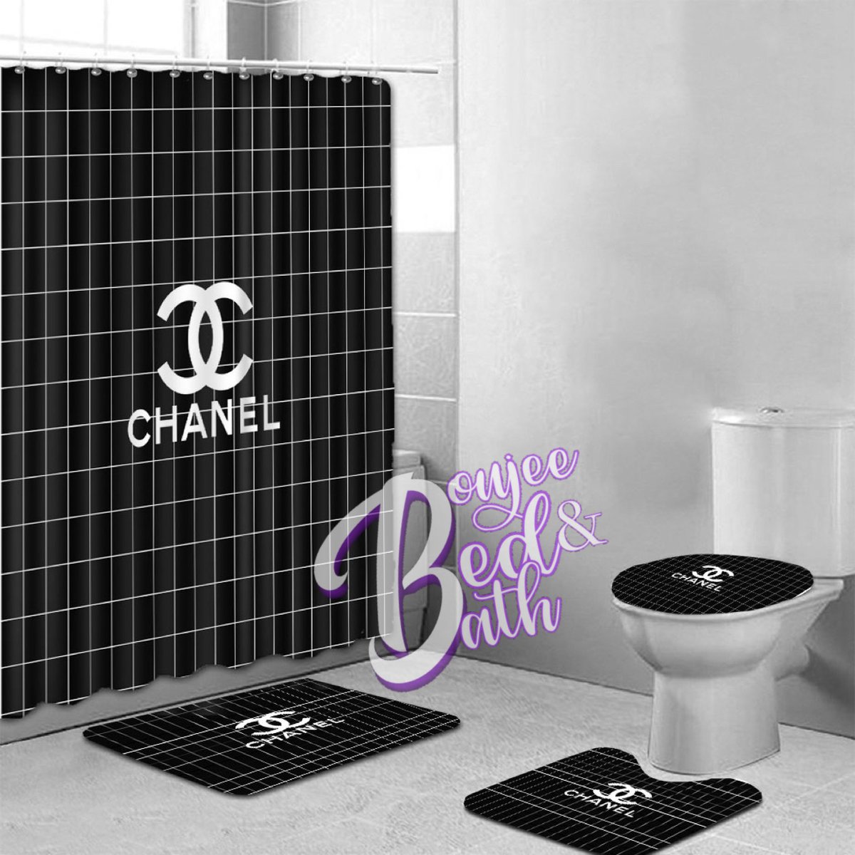 Chanel bathroom accessories set  Custom made bathroom accessories