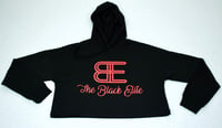 The Black Elite Cropped Signature Hoodie