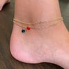 Anklet, hand Wrapped 14k Gold Filled