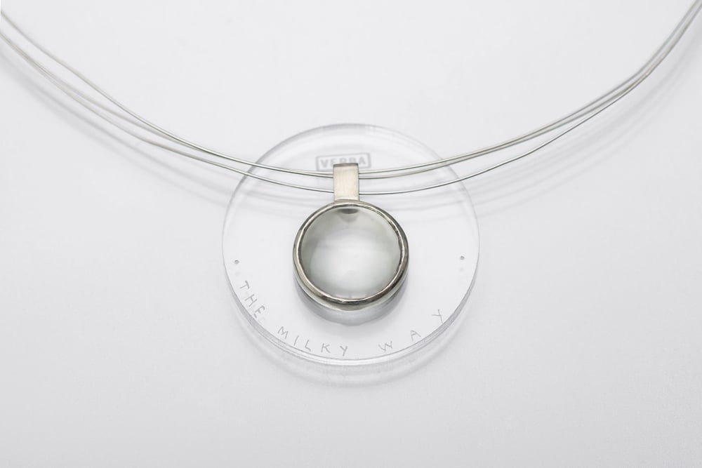 Image of "The Milky Way" silver pendant with rock crystal · CIRCUS CANDENS ·