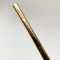 Image 2 of Golden Pentangular 'Good Luck' pencil