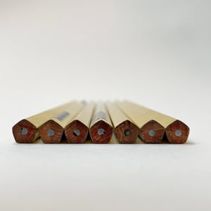 Golden Pentangular 'Good Luck' pencil