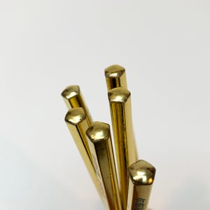 Golden Pentangular 'Good Luck' pencil