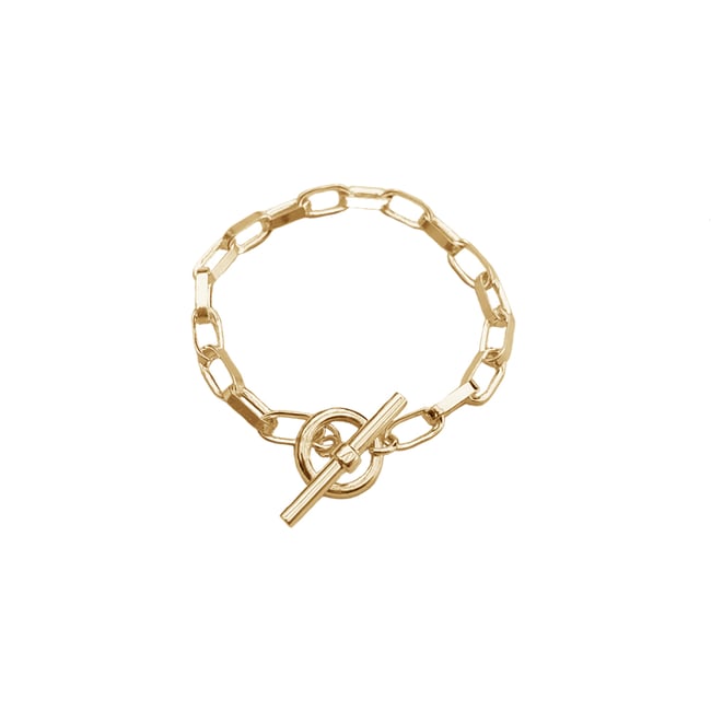 Gold chunky chain bracelet