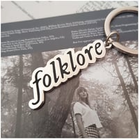 Image 2 of Folklore Metal Keychain