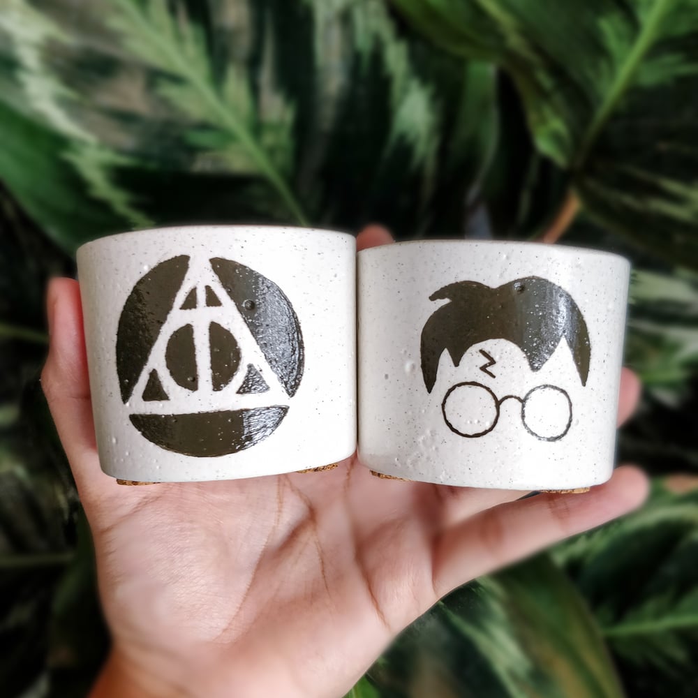 Image of SET OF 2 Harry Potter & Deathly Hallows Mini Planters