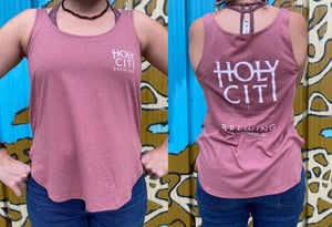Mauve Ladies Logo Tank Top