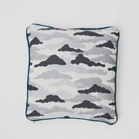 Image 1 of Clouds Silk Cushion Grey