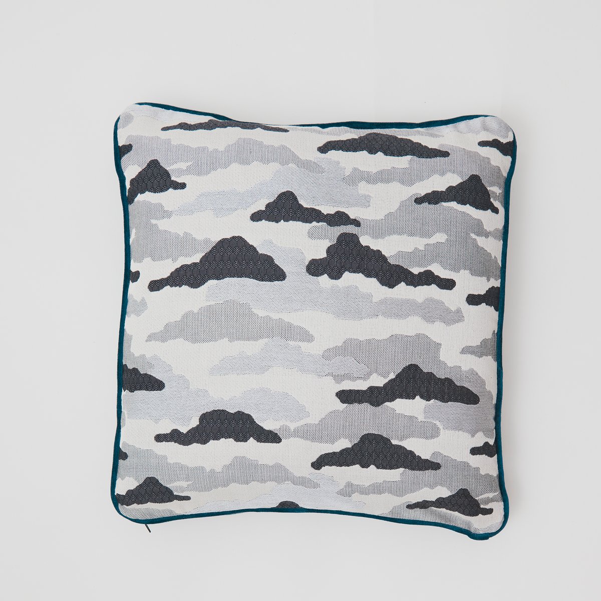 Clouds Silk Cushion Grey