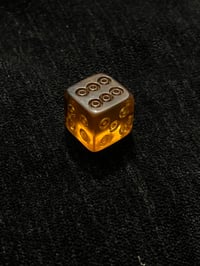 Image 3 of Hand carved Baltic Amber Game Dice
