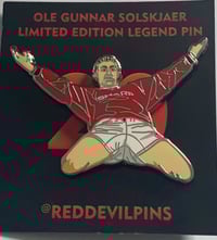Ole Gunnar Solskjaer Limited Edition Metal Pin Badge With Backing Card