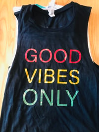 Good Vibes Only Ladies Tri Blend Tank