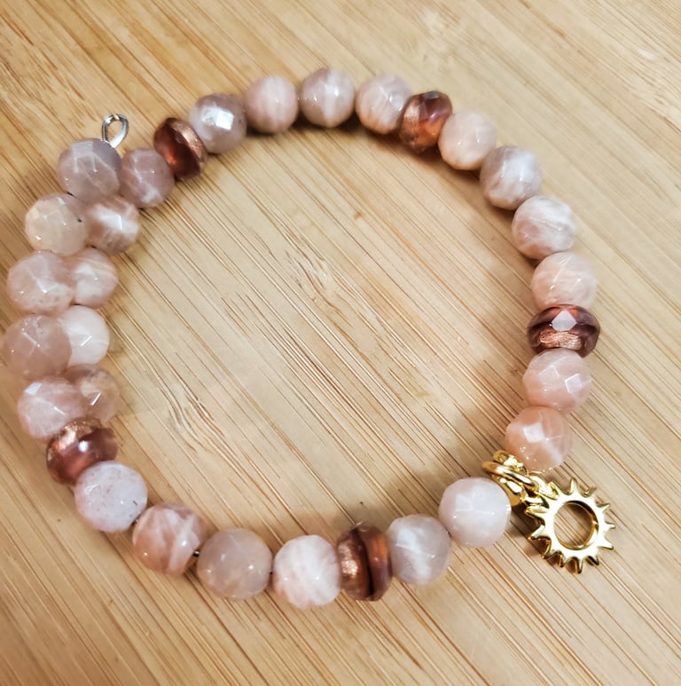 Sunstone Charm Bracelet Image 3
