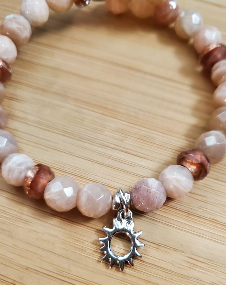 Sunstone Charm Bracelet Image 4