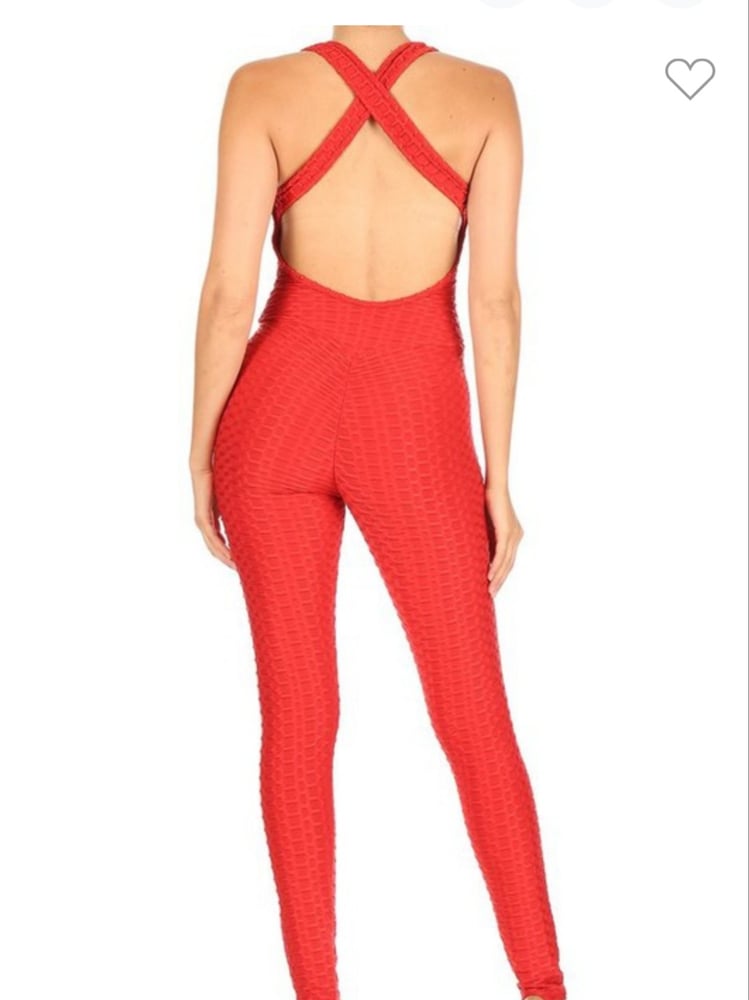 Image of Criss Cross Scrunch one piece(black or red)