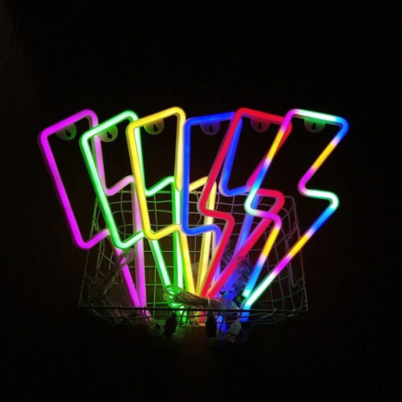 Every Color! LED Light Lightning Bolt Design