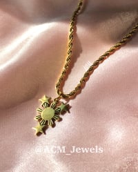 Image 2 of  “3 Stars & the Sun” Necklace