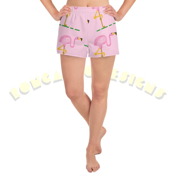Image of Flamingo female beach shorts
