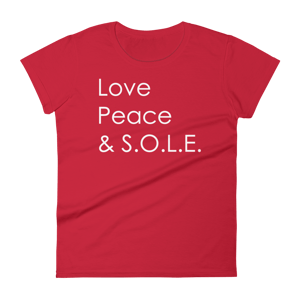 Image of Ladies Love, Peace & S.O.L.E. Tee