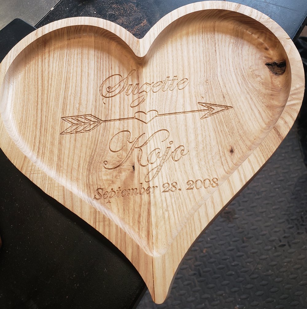 Image of Heart shaped catch tray