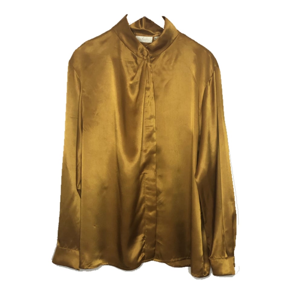 Golden Satin Blouse