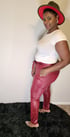 PU Leather Pants Image 2