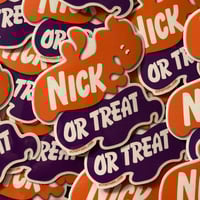 Image 3 of “Nick Or Treat”- Die-cut Clear Sticker