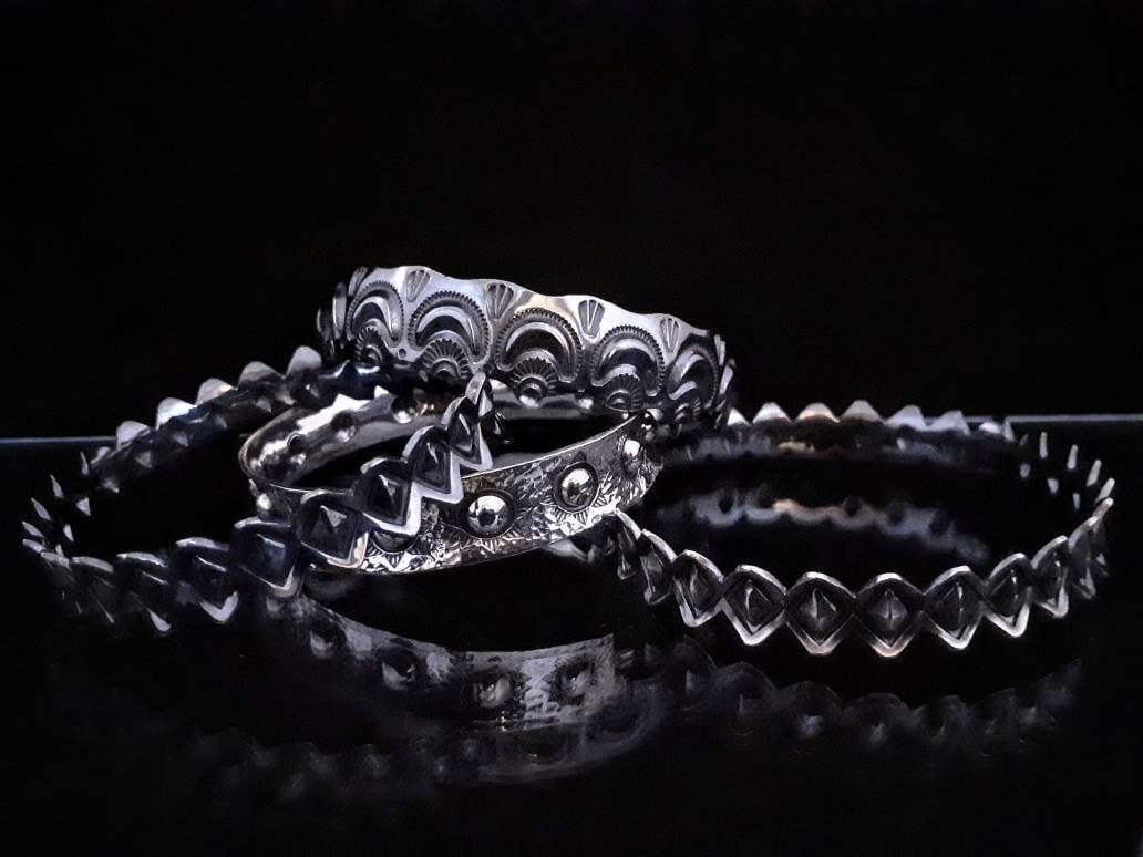 Image of Silver Bangle Bracelets